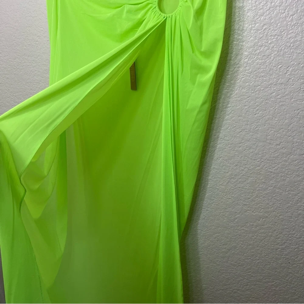 Skims Mesh Cover Up Sarong Skirt Beachwear Neon Green Size 3X